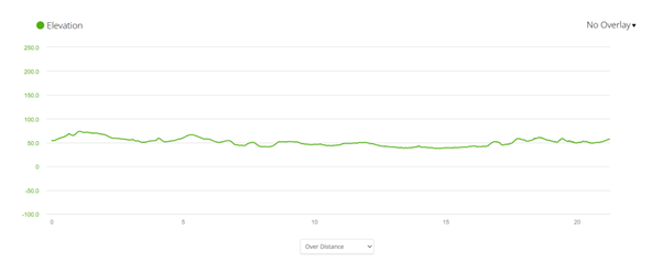 Wokingham Half Marathon Elevation Profile